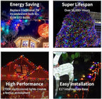 C9 Christmas Lights Outdoor, 25 Ft Multicolor Vintage LED Christmas String Lights for Roofline Xmas Tree Holiday Wedding Party Garden Home Decor - Green Wire