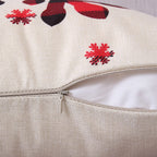 Coeufuedy Christmas Pillow Covers 18x18 Set of 4 Farmhouse Pillow Covers Holiday Rustic Linen Pillow Case Christmas Decor Pillowcase for Sofa Couch Bed and Car