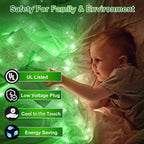 750LED Christmas Lights Outdoor Use, 240ft 12 Modes Green LED String Lights with Timer Dimmable, Waterproof Christmas Tree Lights for Xmas Patio Yard Fence Balcony Garden Party Decor Green