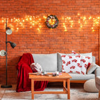 Mixweer 2 Pcs Tufted Christmas Throw Pillow Cover 18 x 18 Inch Candy Tufted Pillow Covers 3D Xmas Pillows Case Decorative Soft Cushion Cover for Sofa Couch Bed Room