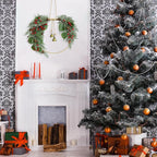 Christmas Wreath for Front Door Artificial Half Circle Wreaths with Bell Pine Cones Red Berries Eucalyptus Leaves Outdoor Wreath for Farmhouse Front Porch Window Christmas Decorations