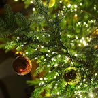 66FT 200 LED Christmas Lights with Timer, Twinkle Fairy Lights String with 8 Flashing Modes String Lights for Indoor Bedroom Outdoor Christmas Trees Garland Wreath Holiday Decorations, Cool White