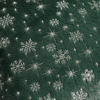 FUTEI Christmas Snowflakes Green Throw Pillow Covers 18x18 inch Set of 2,Soft Decorative Cushion Cases,Home Decor for Couch Bed Living Room
