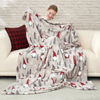 Cozy Bliss Gnome Throw Blanket Christmas Blanket Warm MilkyPlush™ Throw Blanket, Ultra Soft Cozy Blanket for Couch,Sofa and Bed(Xmas Gnome,50"x60")