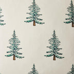 YZJZEDS 100% Cotton Christmas Pillow Covers Set of 2, 24x24 Inch Christmas Green, Winter Tree Print Decorative Xmas Throw Pillow Covers Cushion Case Winter Home Decor for Sofa Bed Living Room
