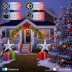 750 LED 240FT Christmas String Lights Outdoor, Christmas Light with 8 Lighting Modes& Timer & Memory, Plug in Waterproof Clear Wire Twinkle Light for for Xmas Yard Tree Party Decor Red White Blue