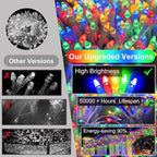 792 LED Christmas Lights with 176 Drops,82ft 8 Modes Fairy Hanging String Lights with Timer Waterproof, Plug-in Christmas String Lights for Holiday Wedding Party Christmas Decorations (Multicolor)