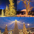Christmas Lights Warm White, 75 Ft 200 LED Christmas String Lights Connectable, 8 Modes, Timer, Waterproof Fairy Twinkle Light for Party, Garden, Patio, Home, Wedings, Holiday, Xmas Tree Decorations