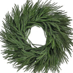 26 inch Norfolk Pine Wreath,Christmas Wreaths for Front Door,Artificial Real Touch Wreath for Door Wall Windows Mantle Outdoor Christmas Decoration