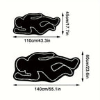 VIKAMA Abstract Human-Shaped Carpet Anti-Slip Area Entrance, Living Room Floor Mat, Bedroom Bedside Rug, Home Decoration