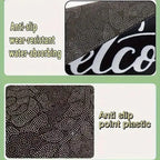 VIKAMA 3D Dizziness Crystal Velvet Floor Mat  Durable and Easy to Clean Anti-Slip Mat for Home Decoration  Entry Door Mat