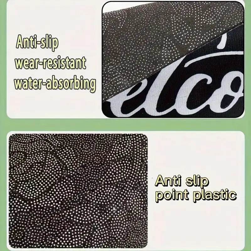 VIKAMA 3D Dizziness Crystal Velvet Floor Mat  Durable and Easy to Clean Anti-Slip Mat for Home Decoration  Entry Door Mat