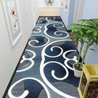 VIKAMA Simple Check Pattern Floor Mat For Kitchen, Corridor, Long Floor Pad, Anti-Slip And Easy To Clean Home Decoration