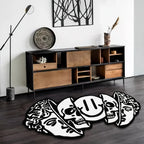 VIKAMA Creative Skull-Shaped Floor Mat Is Non-Slip And Dirt-Proof. Home Decoration Carpet In Living Rooms, Bedrooms, Entrance