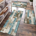VIKAMA 1/2PCS Modern Simple Kitchen Mat Set Long Strip Absorbent Oil Absorbent Foot Mat Household Bathroom Door Mat