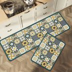 VIKAMA 1/2PCS Kitchen Oil-Resistant Floor Mat, Bathroom Absorbent Quick-Drying Carpet, Anti-Slip Doormat For Home Decoration