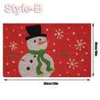 Christmas Door Mat Outdoor Welcome Mat For Front Door, Entryway Christmas Carpet, 60X40CM Inch Door Mats, Anti-Slip Rug For Home