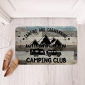 Fun Camping RV Theme Mat for Outdoor Enthusiast Home Front Door Porch Indoor Entryway RV Gear Area Non-Slip Durable Mat