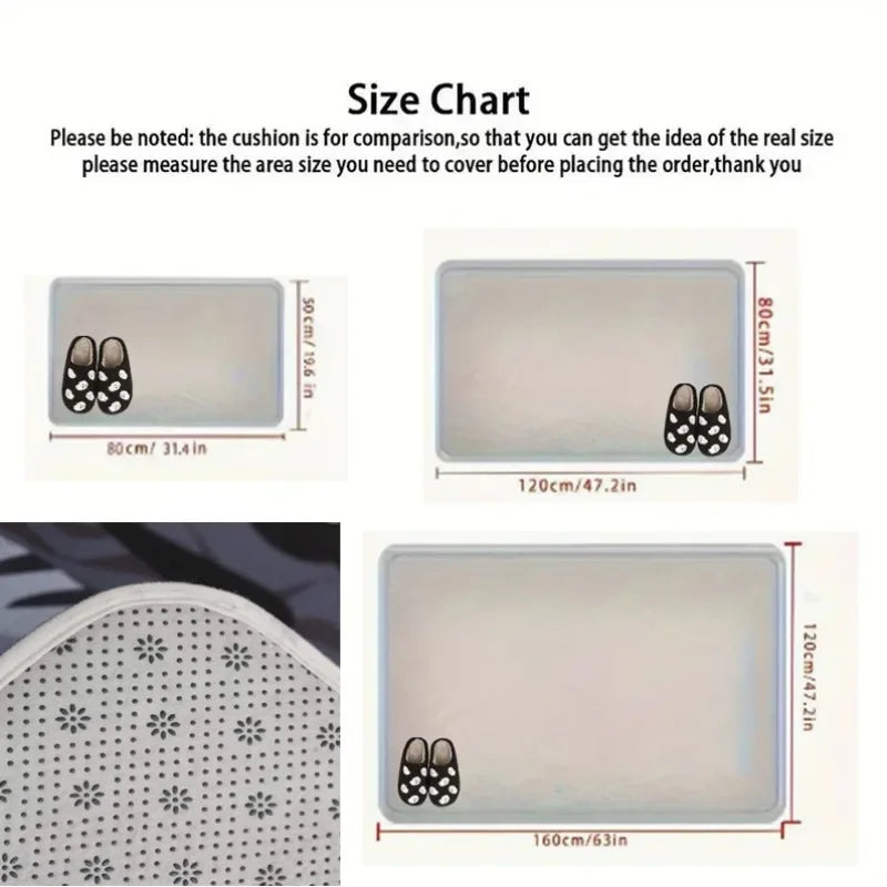 Horror Theme Non Slip Absorbent Door Mat Pennywise Scary Pattern Home Decor Rug for Entrance Bathroom Quick Dry Durable