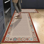 VIKAMA 1/2pcs Kitchen Floor Mat, Anti-Slip And Easy To Maintain, Home Decoration, Entrance Porch Carpet, Living Room Floor Mat