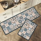 VIKAMA 1/2PCS Kitchen Oil-Resistant Floor Mat, Bathroom Absorbent Quick-Drying Carpet, Anti-Slip Doormat For Home Decoration