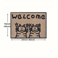 VIKAMA Simple Cat Carpet Stain-Resistant Doormat Welcome Mat Kitchen Rug Living Room Carpet Rug For Bedroom Home Decoration