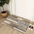 VIKAMA 1/2PCS Modern Simple Kitchen Mat Set Long Strip Absorbent Oil Absorbent Foot Mat Household Bathroom Door Mat