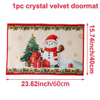 Christmas Door Mat Santa Claus Outdoor Carpet Merry Christmas Decorations For Home 2025 Navidad Xmas Ornament New Year 2026
