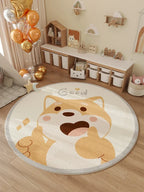 VIKAMA Household Winter New Children's Room Carpet Bedroom Bedside Rug Waterproof Swivel Chair Floor Cushion Home Decor
