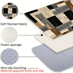 VIKAMA Geometric Patchwork Floor Mat Kitchen Rug Soft Door Mat Welcome Mat Living Room Carpet Rug For Bedroom Home Decoration