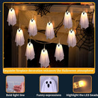 Halloween Ghost LED String Lights for Indoor Window Decor