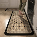 VIKAMA 1/2pcs Kitchen Floor Mat, Anti-Slip And Easy To Maintain, Home Decoration, Entrance Porch Carpet, Living Room Floor Mat
