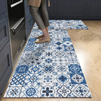 VIKAMA 1/2PCS Kitchen Oil-Resistant Floor Mat, Bathroom Absorbent Quick-Drying Carpet, Anti-Slip Doormat For Home Decoration