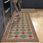VIKAMA 1/2PCS Kitchen Oil-Resistant Floor Mat, Bathroom Absorbent Quick-Drying Carpet, Anti-Slip Doormat For Home Decoration
