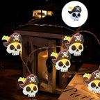 Pirate Skull Halloween String Lights
