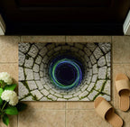 Visual Illusion Hole Endless Abyss Door Mat Bedroom, Kitchen, Home Anti Slip Door Mat Creative and Fun Home Decoration Carpet