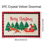 Christmas Door Mat Santa Claus Outdoor Carpet Merry Christmas Decorations For Home 2025 Navidad Xmas Ornament New Year 2026
