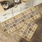 VIKAMA 1/2PCS Kitchen Oil-Resistant Floor Mat, Bathroom Absorbent Quick-Drying Carpet, Anti-Slip Doormat For Home Decoration
