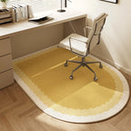 VIKAMA Chair floor mat Arched Bedroom vanity rug Modern home decor Study Playroom Swivel chair Mute rug Office desk floor mat