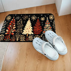 VIKAMA Christmas Carpet Christmas Tree CarpetKitchen Rug  Long Carpet Absorbent Doormat Carpet For Live Room Sofa Floor Mat