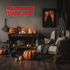 Welcome To The Dark Side Neon Sign, Letter Lamp Icon Usb Powered, Used For Bedroom, Game Room, Haunted House, Halloween Decor.